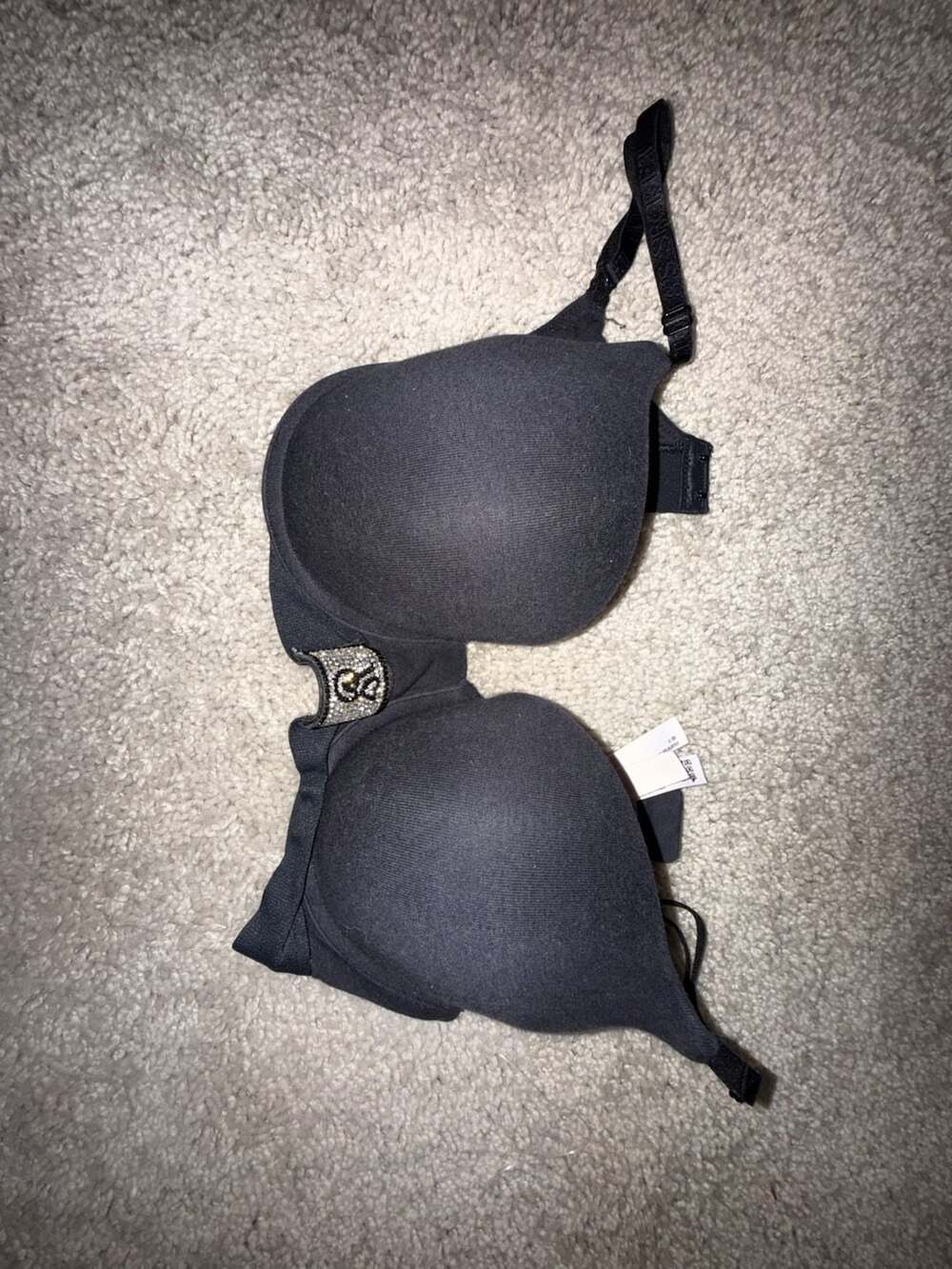 Victoria's Secret Shine Strap Push Up Bra Black